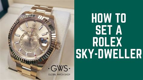 rolex sky dweller einstellen|Rolex Sky-Dweller setup.